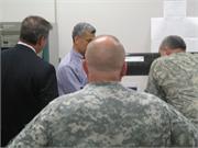 Major General Pillsbury  Visits USC and is Shown Gulfstream Quiet Spike Shaker Table Model